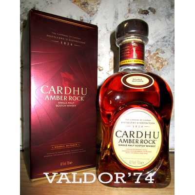 Whisky CARDHU 70cl 40°  Single Malt Speyside  AMBER ROCK  DOUBLE MATURATION