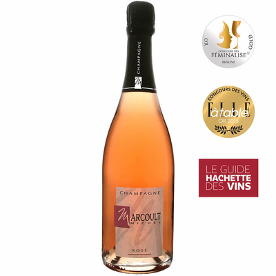 CHAMPAGNE MICHEL MARCOULT BRUT ROSE 75cl à 30€