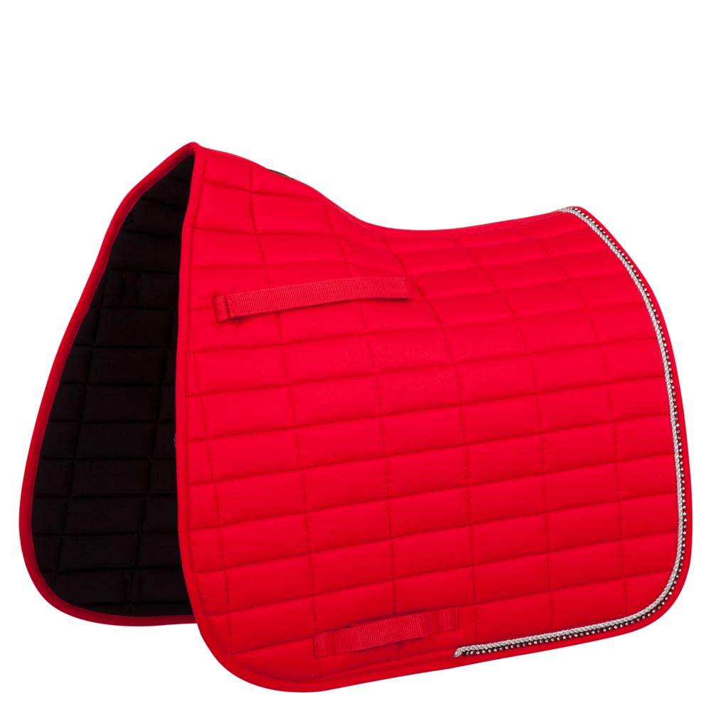 tapis de selle br glamour chic dressage rouge 166032_07_01