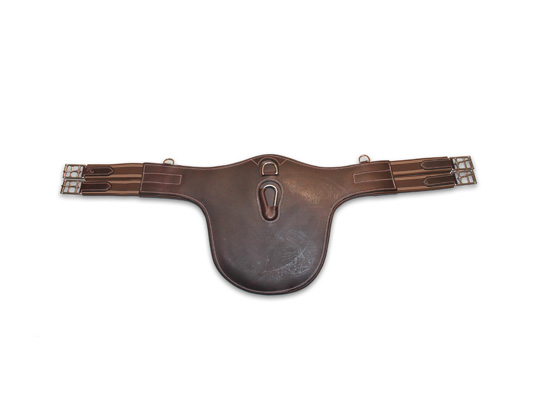 sangle bavette cuir avec mousquetons hfi