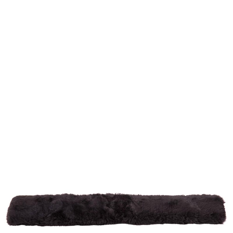 fourreau de sangle br mouton naturel noir