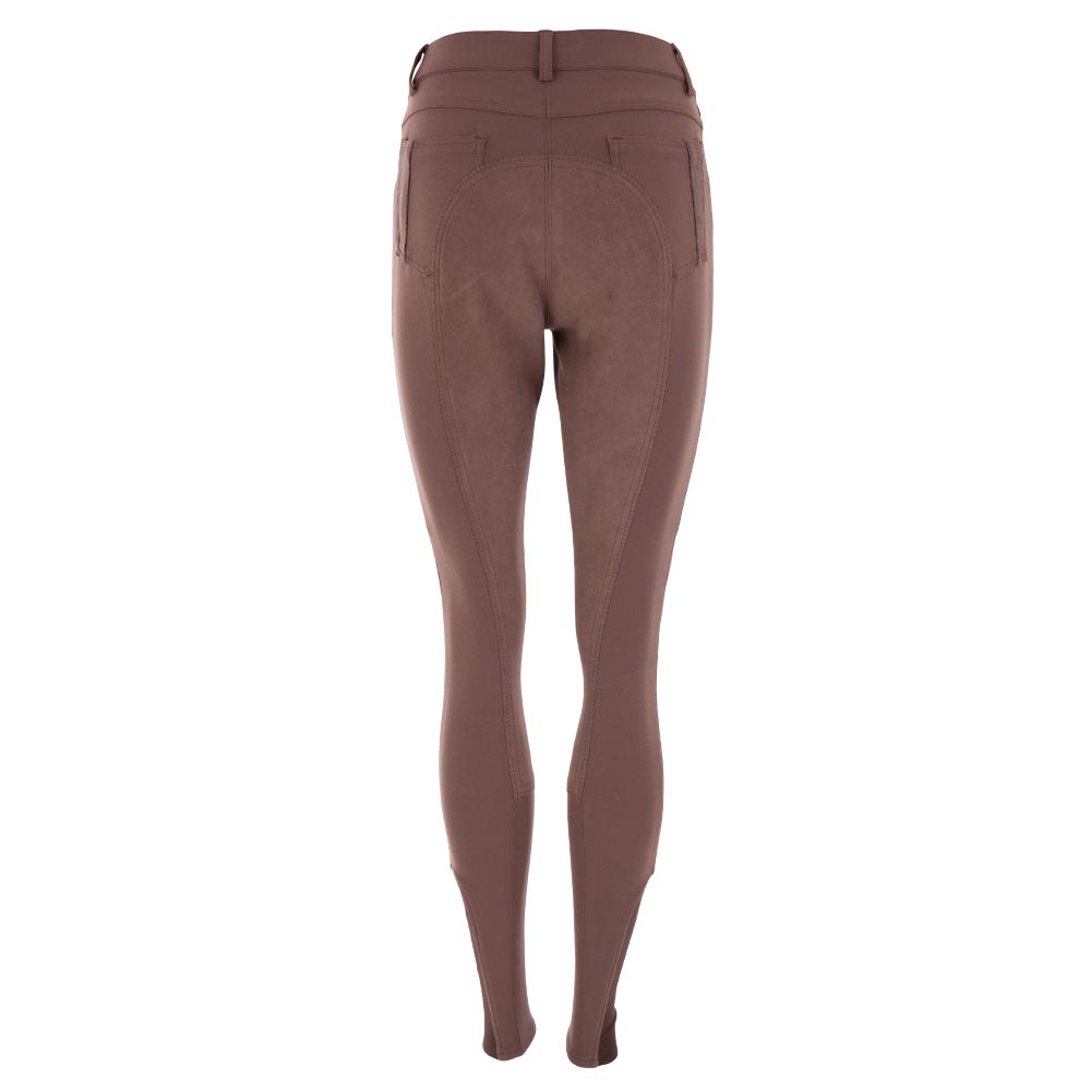 pantalon br taupe magda fond peau cuir microfibre