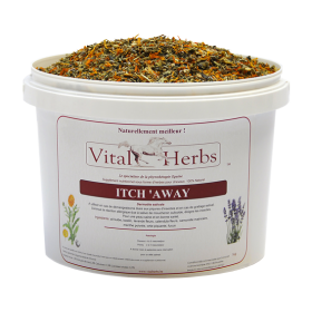 vital herbs itch'away mélange de plantes gale d'été dermite estivale
