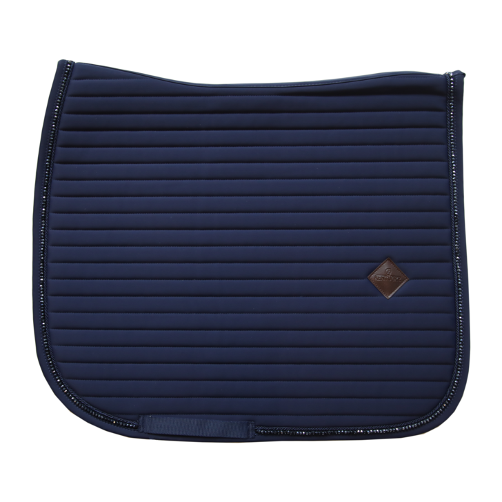 tapis-de-selle-dressage-pearls- navy