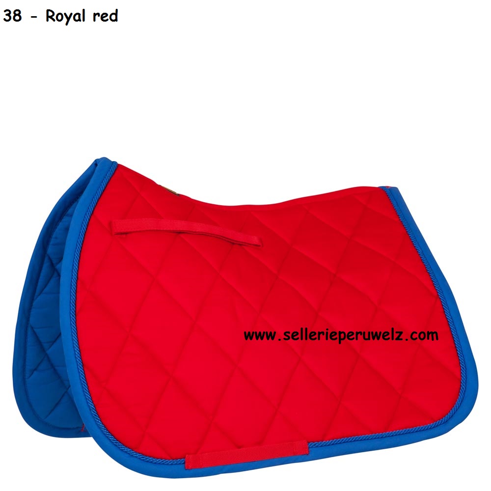 tapis de selle br event 38 royal red-rouge-bleu royal