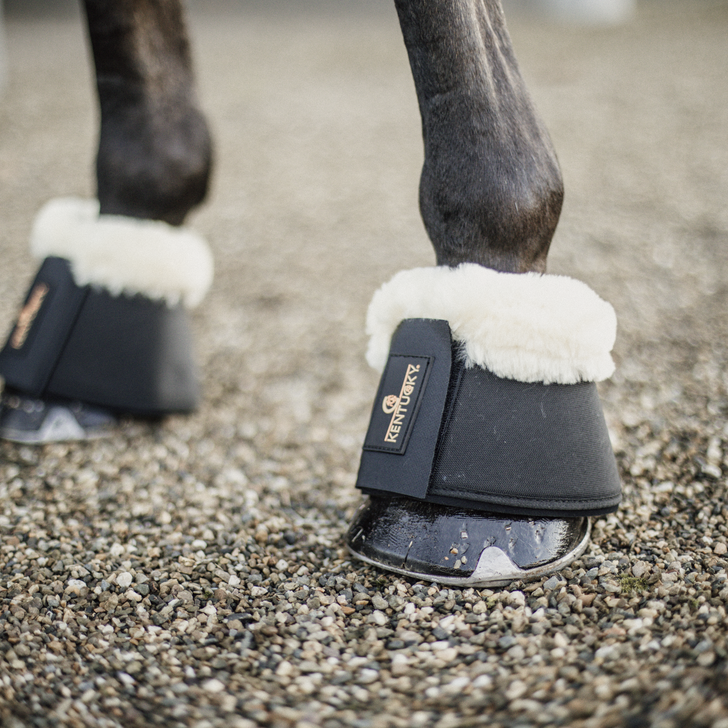 Cloches pour cheval cuir et mouton Kentucky