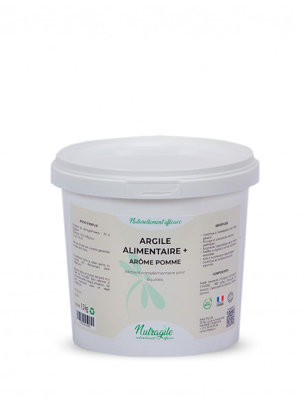 Argile Alimentaire + (arôme pomme) 1,5kg - Nutragile