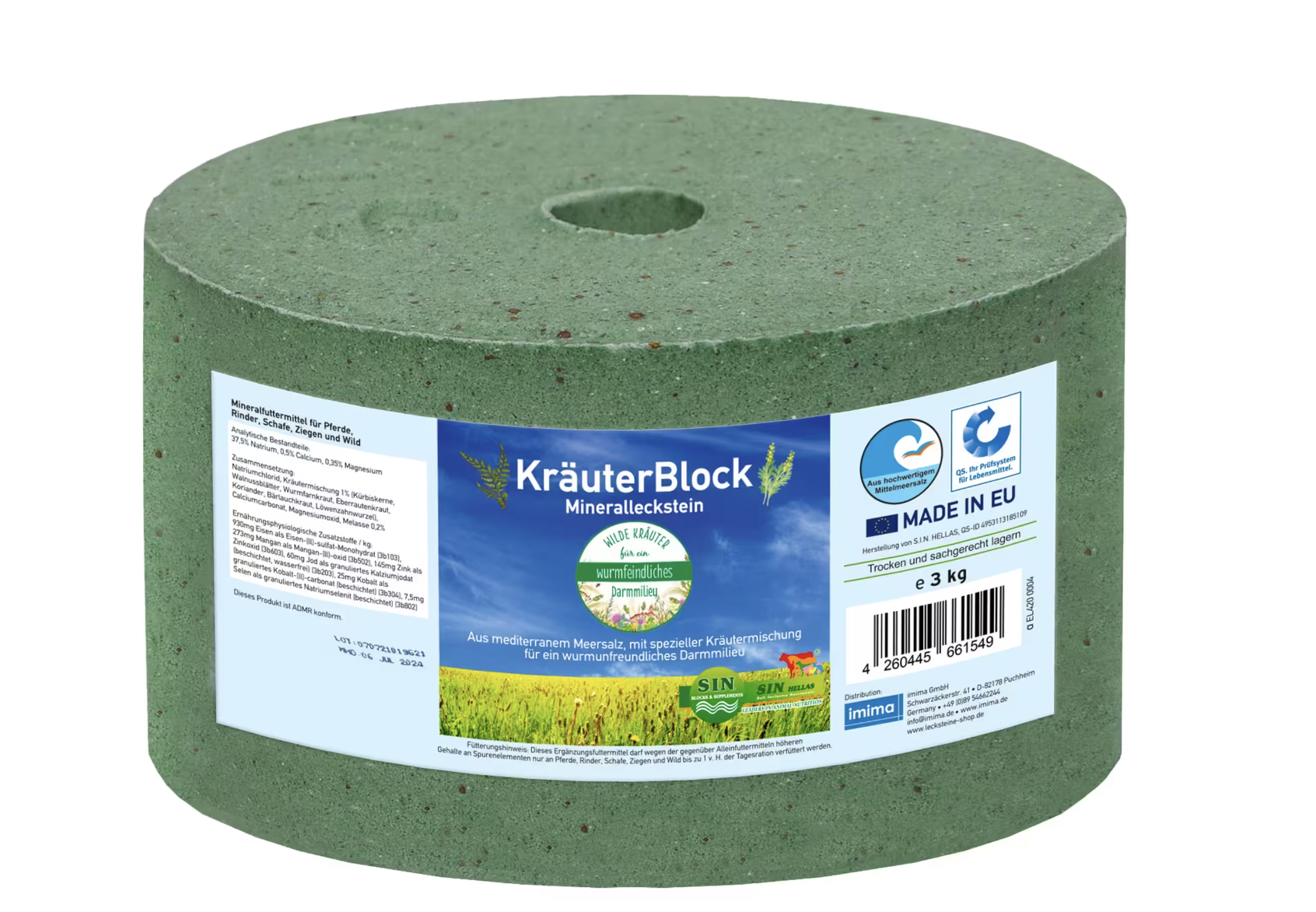 Pierre de sel - Herbes - 3kg