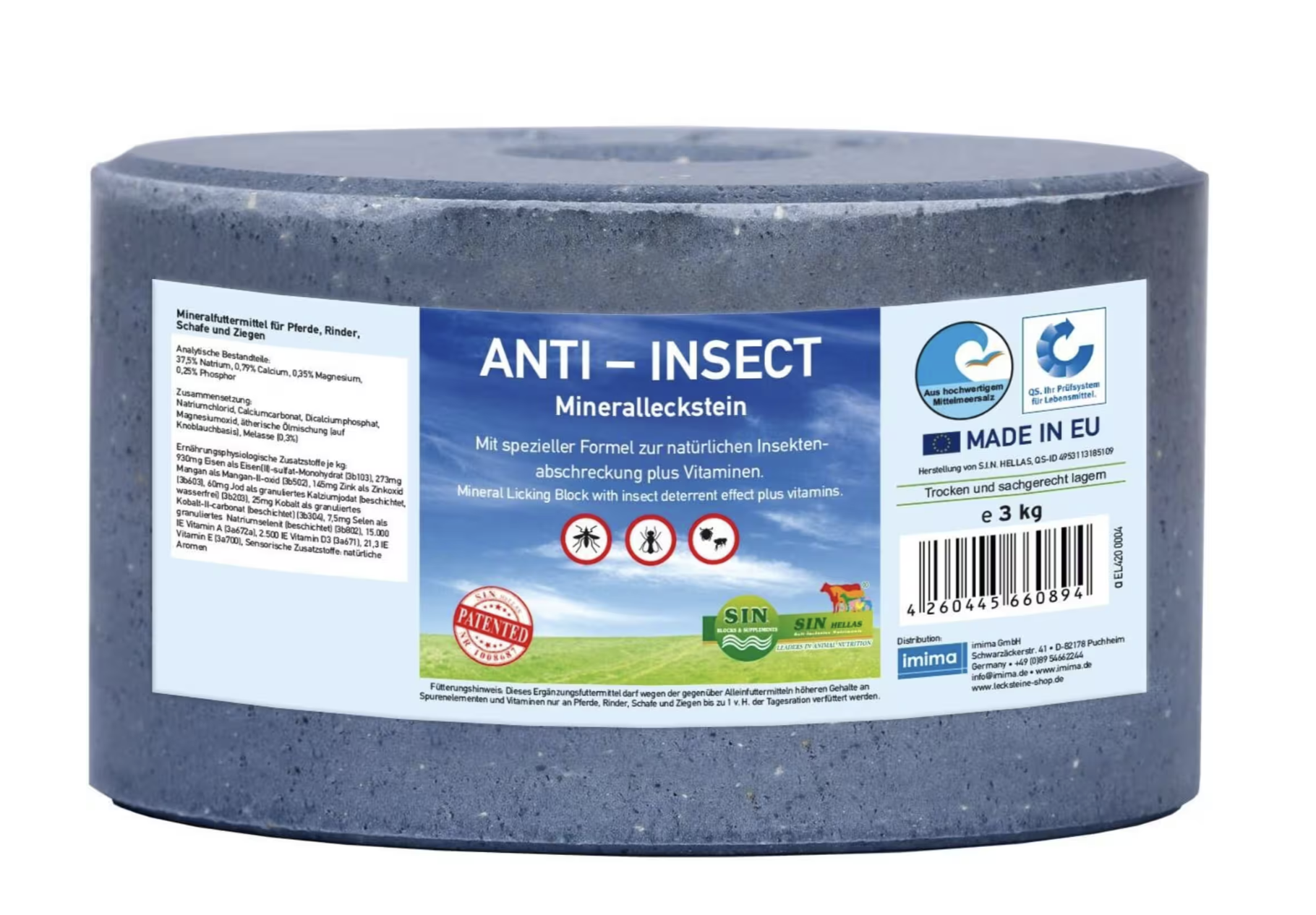 Pierre de sel - Anti-insect - 3kg