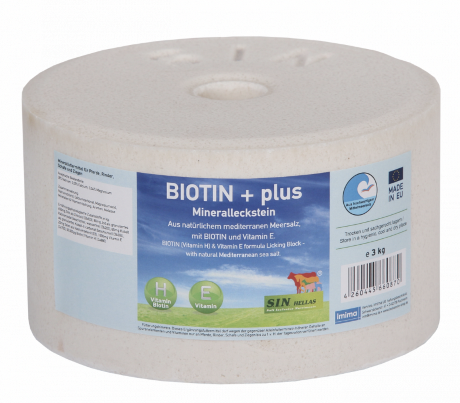 Pierre de sel - Biotine - 3kg