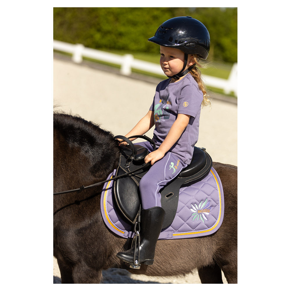Tapis De Selle Tough 1 Double Polaire - Taille Poney (24 X 24) - Violet - Neuf