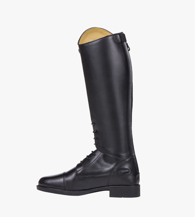 Bottes d'équitation montantes en similicuir noir à boucle, coupe extra large EEE | Yours Clothing