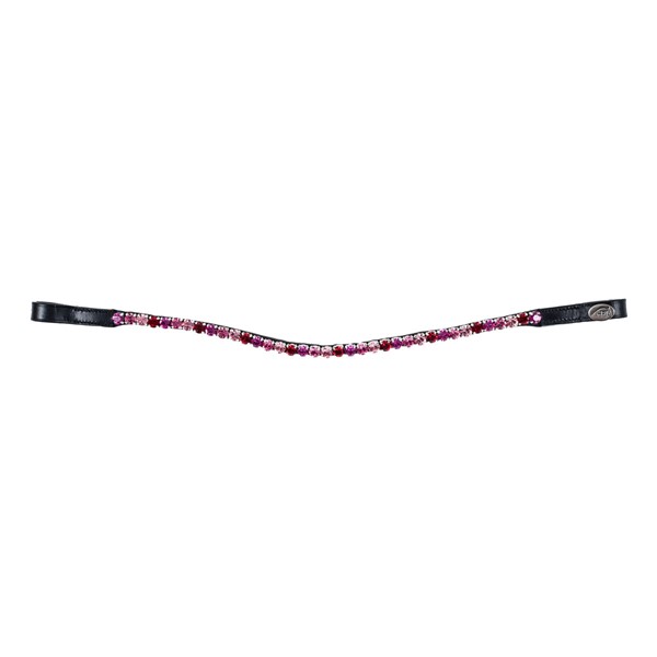 frontal HFI droit noir - bordeaux fushia rose et rose clair