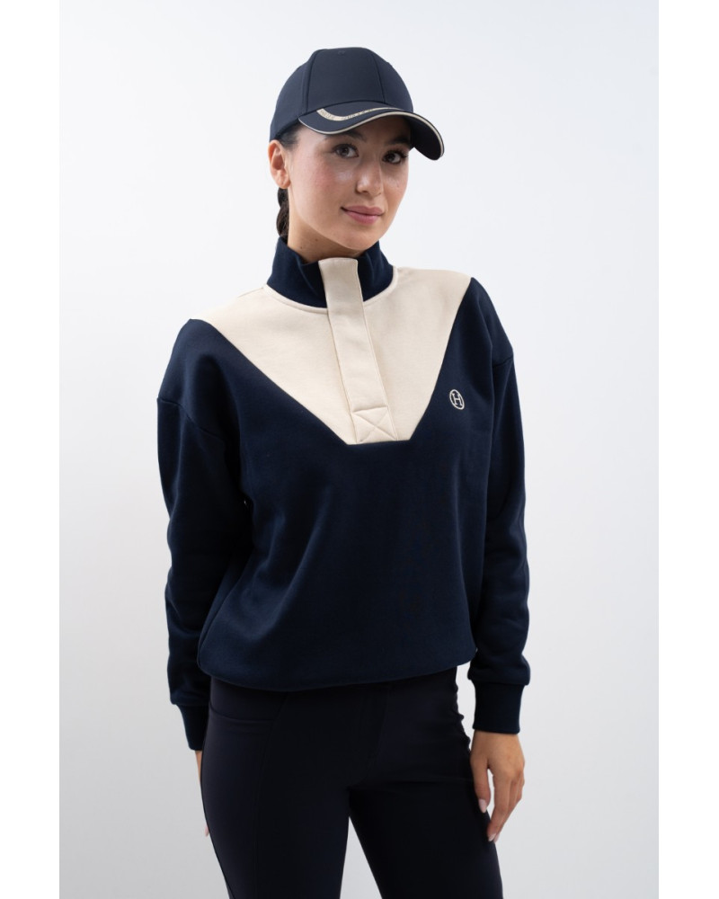 ambre-sweat-femme-harcour-navy