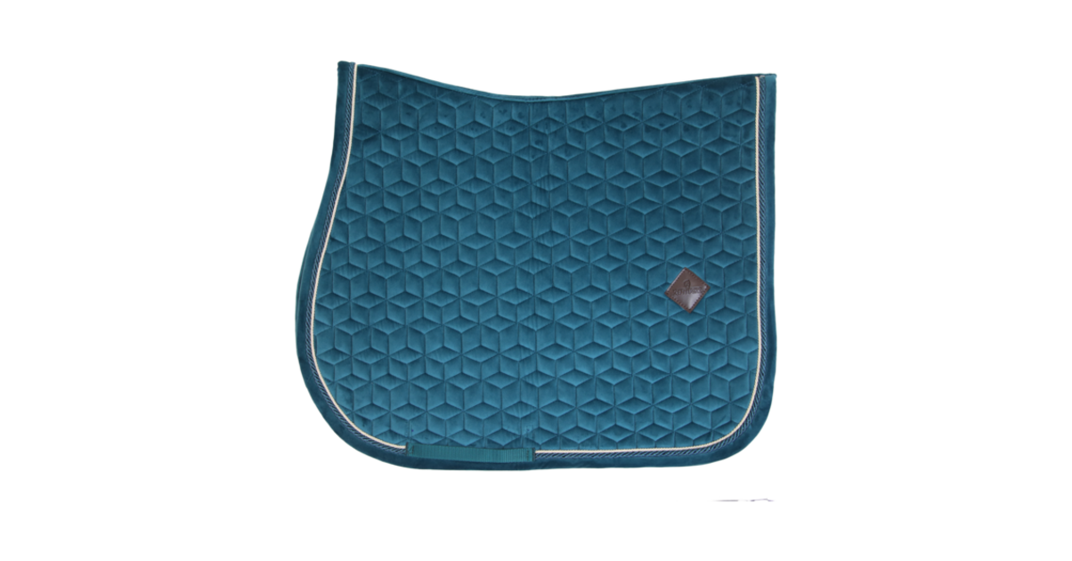 Tapis de selle Square CSO Loire Memory vert Hunter