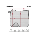 cotton dressage square taille