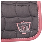 163091_97_02  tapis de selle mixte br melange gris rose