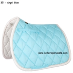 tapis de selle br event 35 angel blue-bleu pale-beige