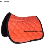 tapis de selle br event 65 saumon-orange-noir