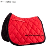 tapis de selle br event 85 ladybur-rouge-noir