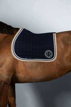 Tapis de selle pour cheval Horka Brillance - Bleu - Poney - Animalerie