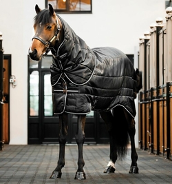Couverture d'écurie BR Classic 300 grammes Noir - Equestre Gierman