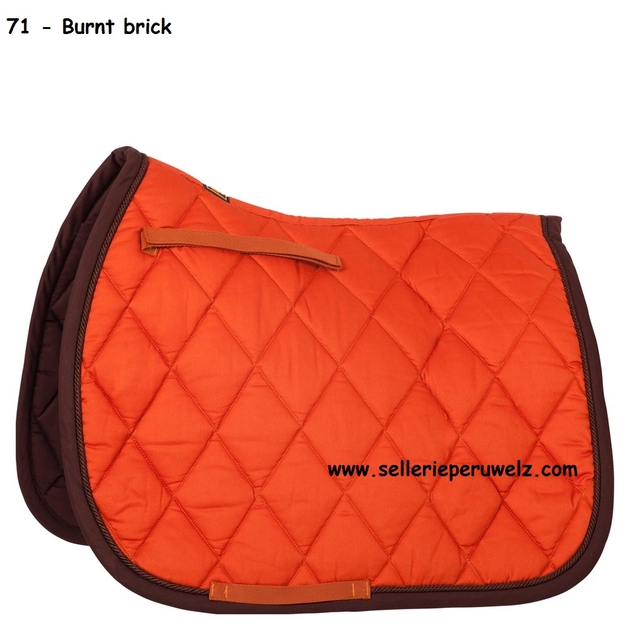 Tapis De Selle Equitheme – Orange – Polyester – Neuf