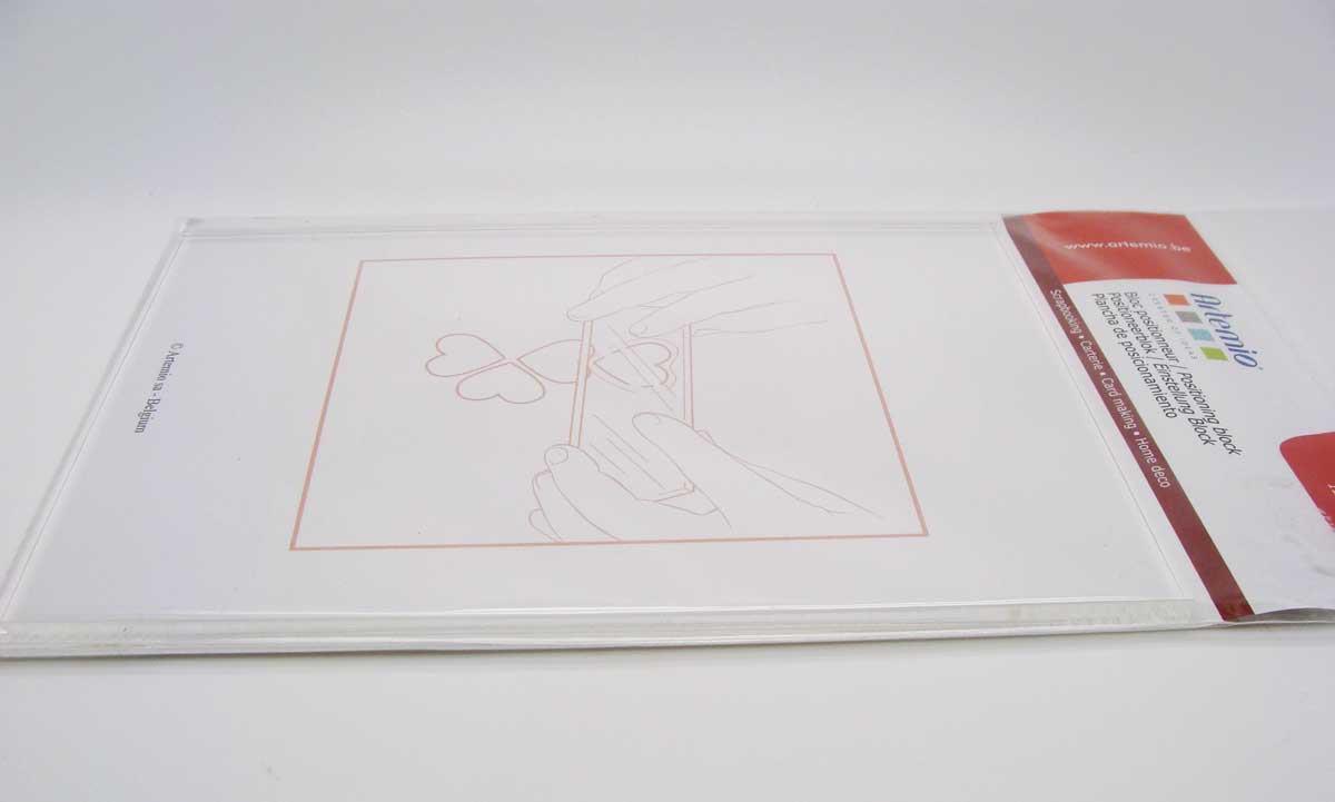 plaque plexiglas clear stamp 16cm artemio