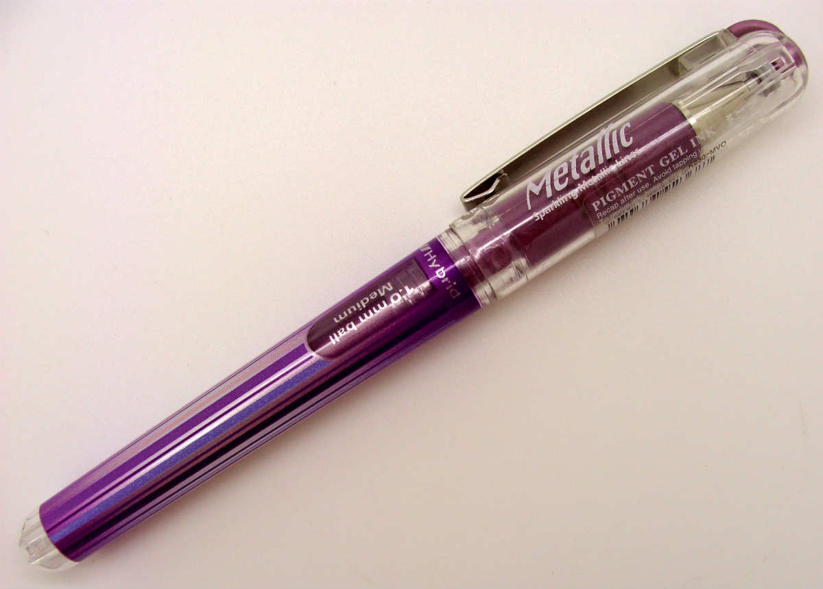 roller violet metallique pentel