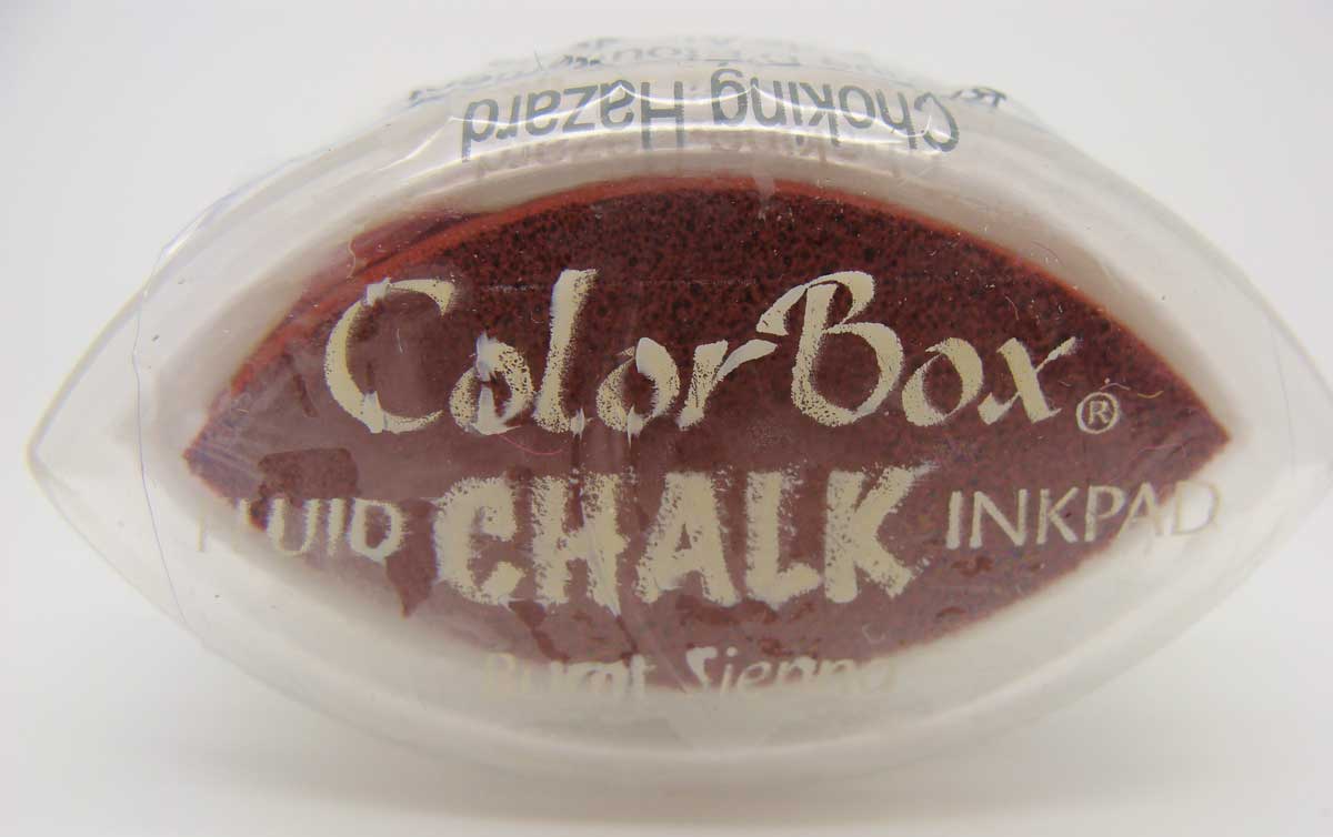 tampon encreur burnt sienna color box chalk