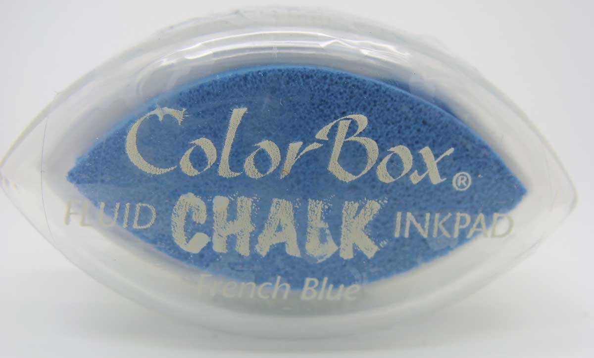 tampon encreur french blue color box chalk