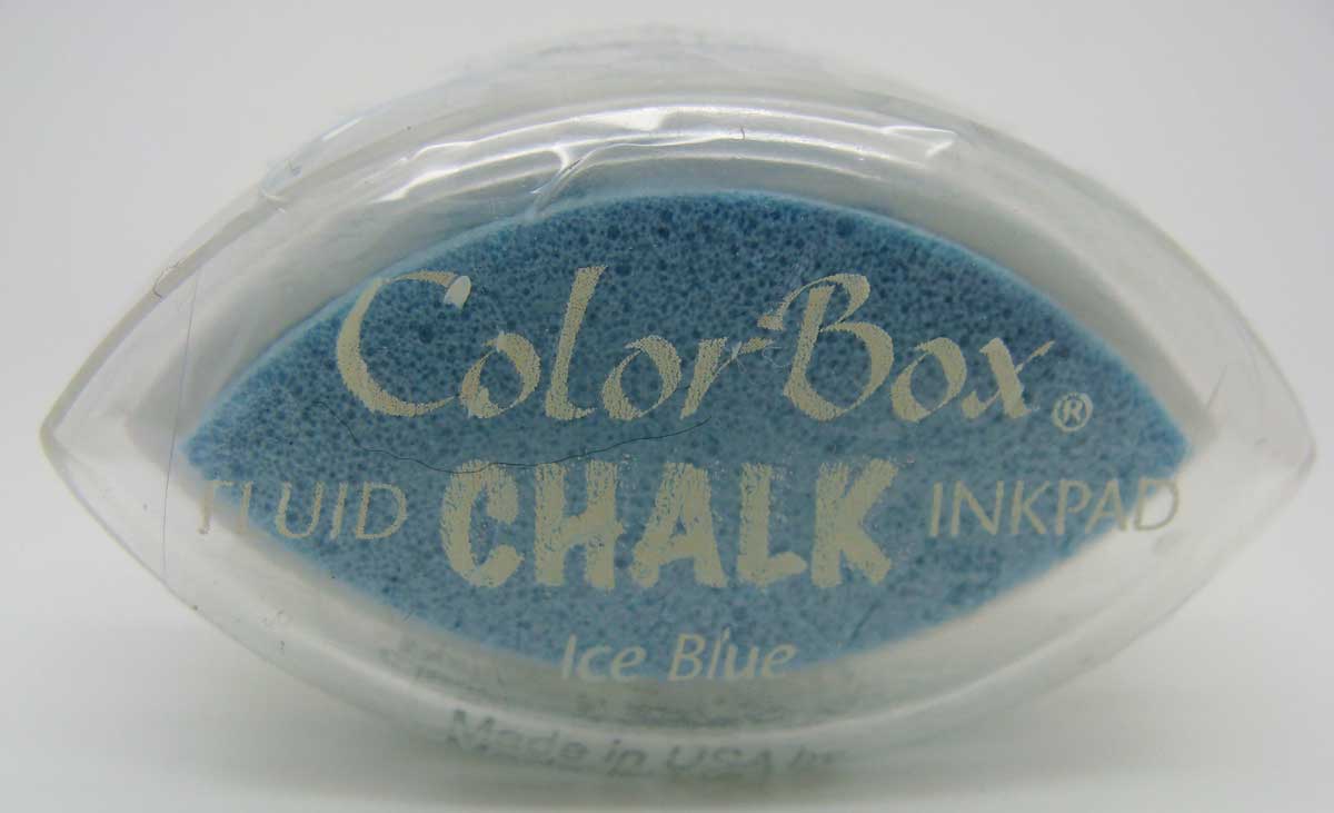 tampon encreur ice blue color box chalk