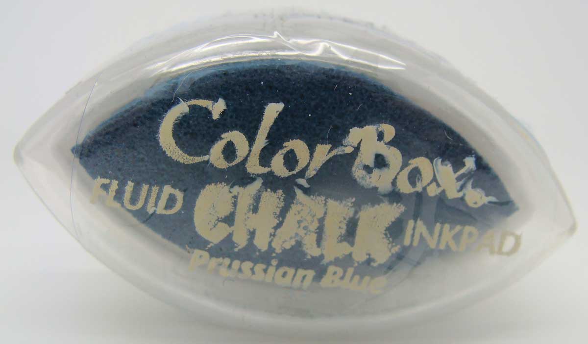 tampon encreur prussian blue color box chalk