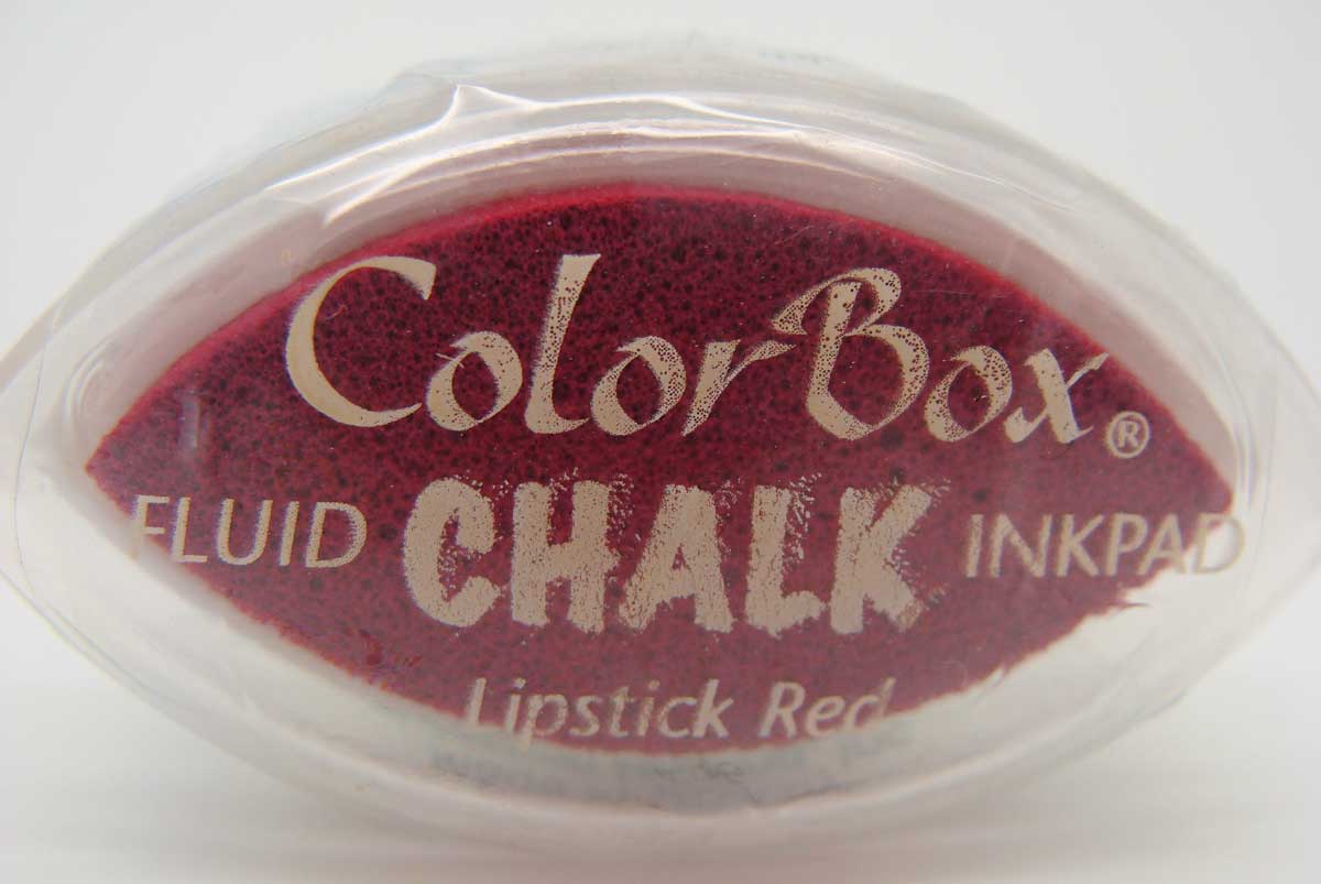 tampon encreur lipstick red color box chalk