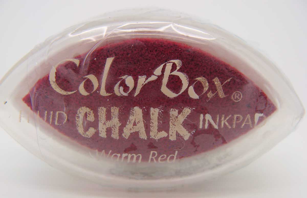tampon encreur warm red color box chalk