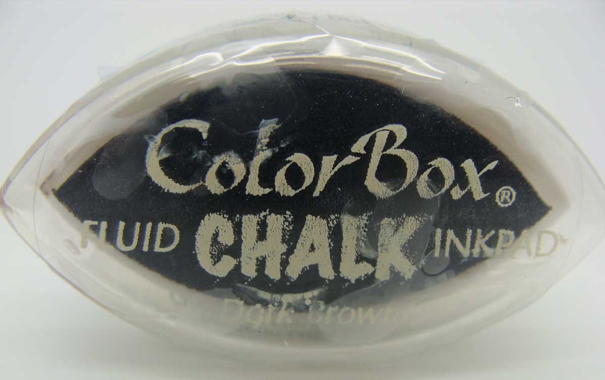 tampon encreur dark brown color box chalk