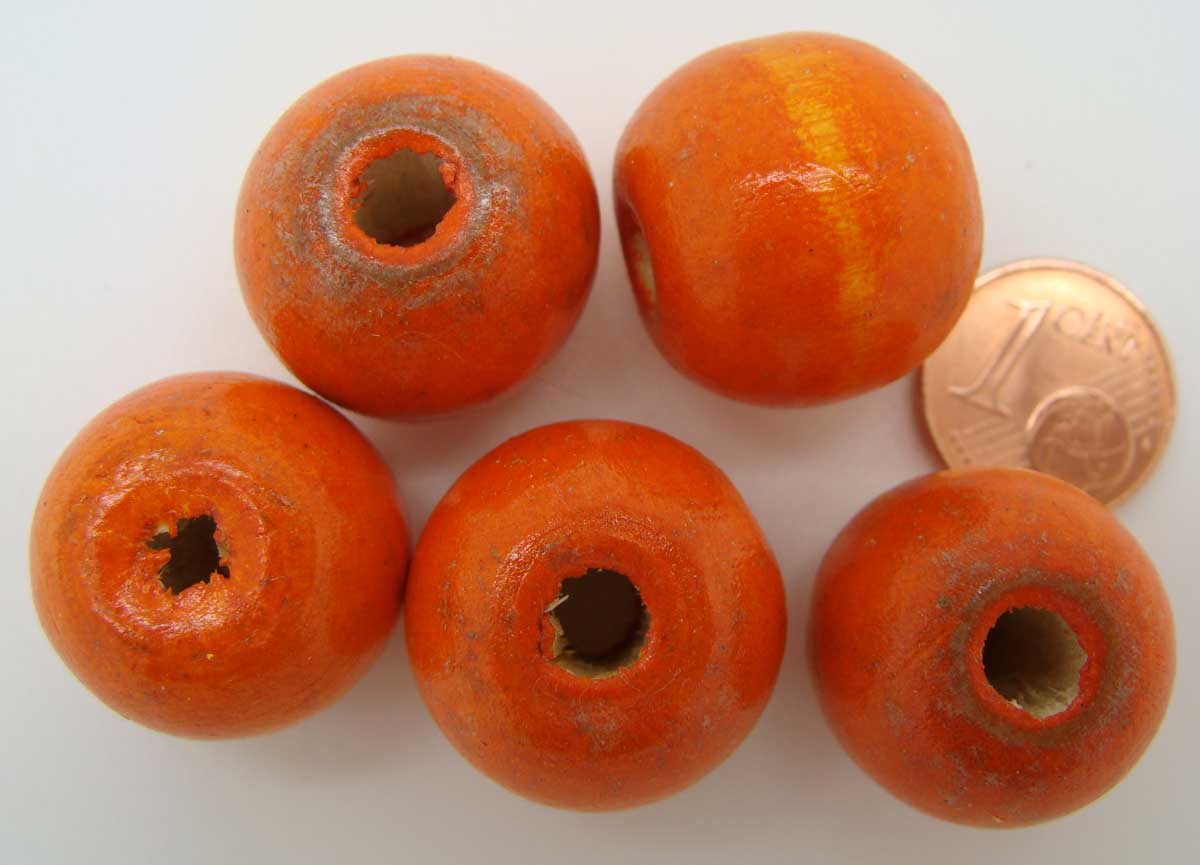 perle ronde 18x20 orange pb53