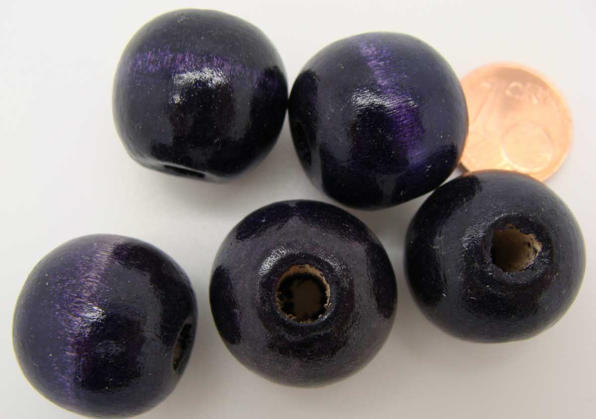 perle ronde 18x20 violet-fonce pb54
