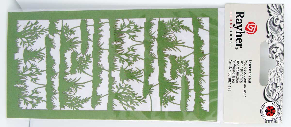 decoupe papier nature herbe vert rayher 16