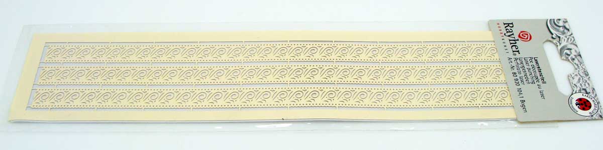 decoupe papier frises creme rayher 55