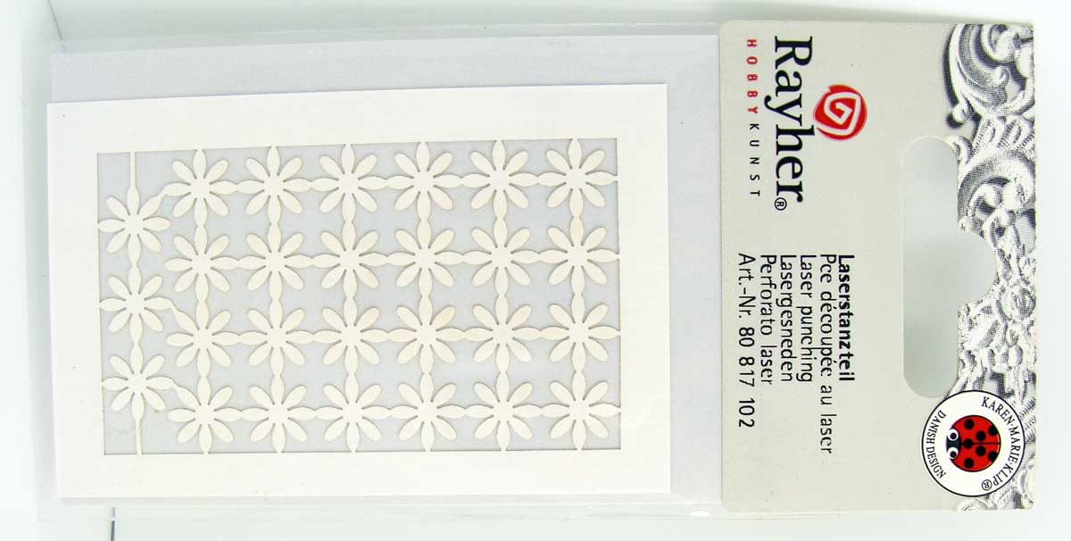 decoupe papier fleur ecru rayher 48