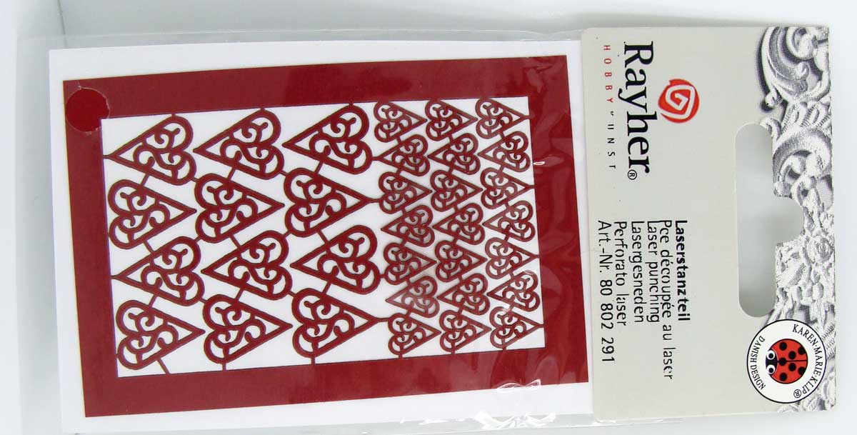 decoupe papier coeur rouge rayher 49
