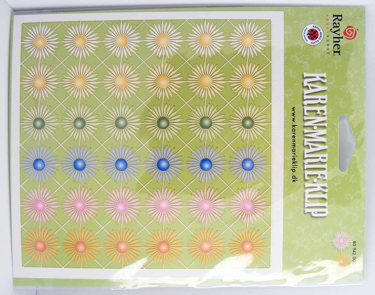 decoupe papier fleur multicolore rayher 60
