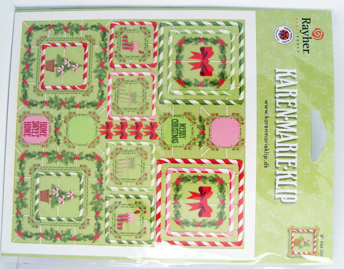 decoupe papier cadre noel multicolore rayher 61