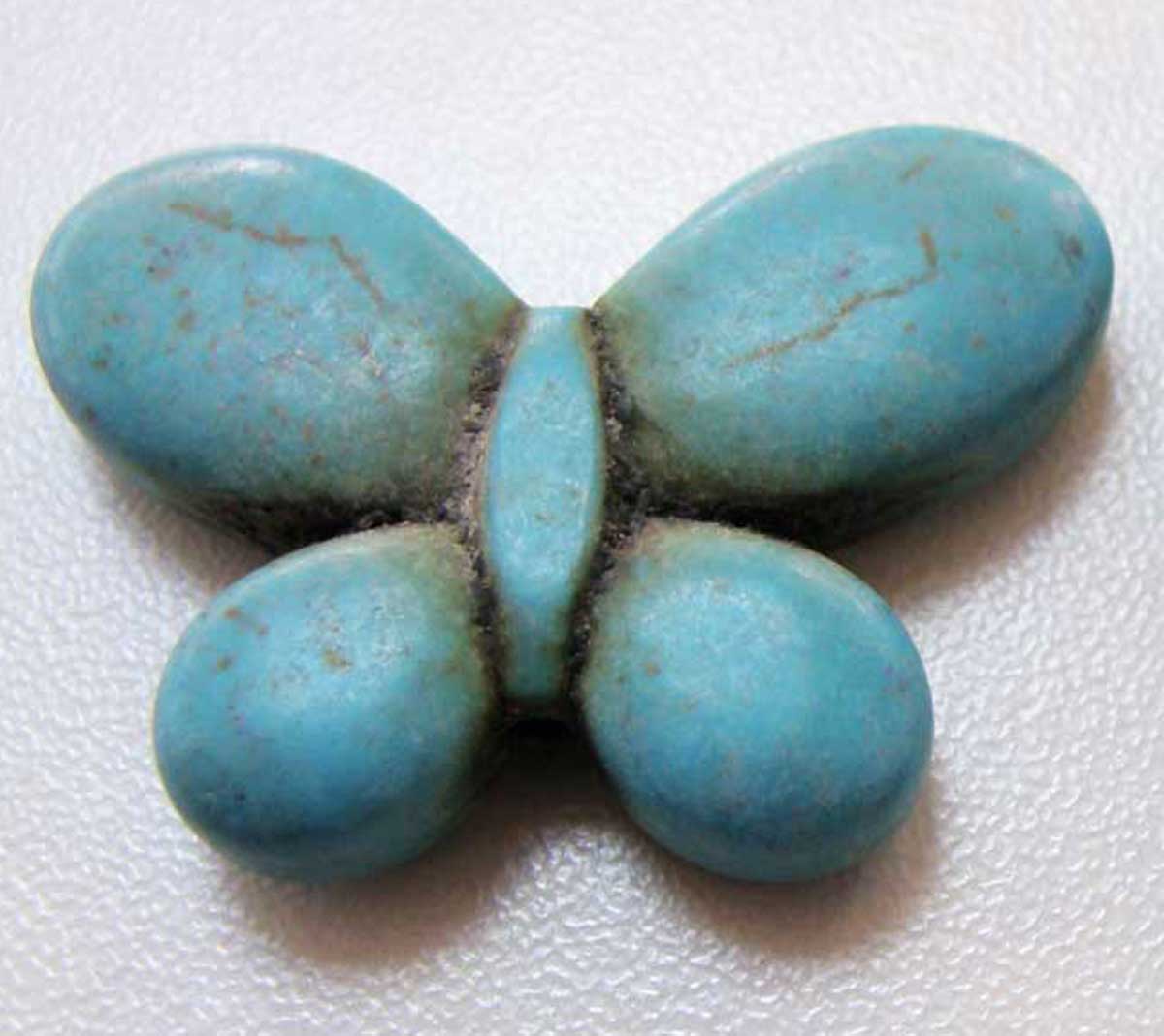 Fil De Perles Synthétiques Turquoise - 39 Cm, 16 Pièces, Poissons 24 Mm - Bleu Turquoise, Marque Homemade