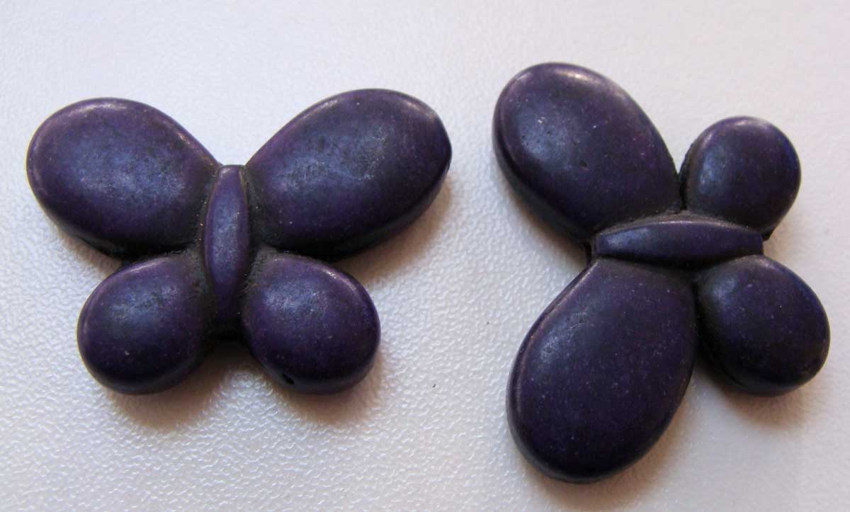 perle pierre papillon violet pier49