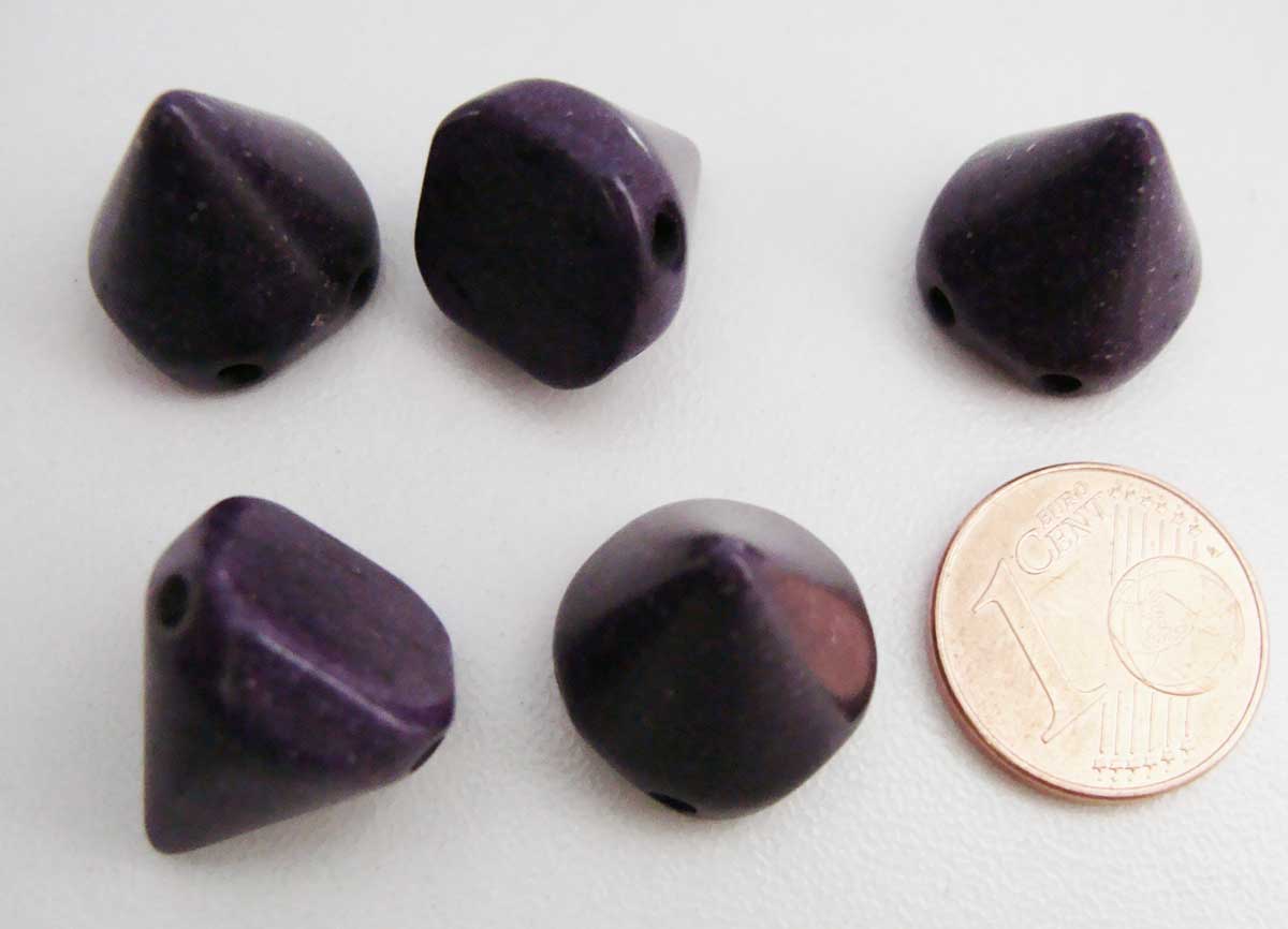 perle pointe spike pierre violet pier50