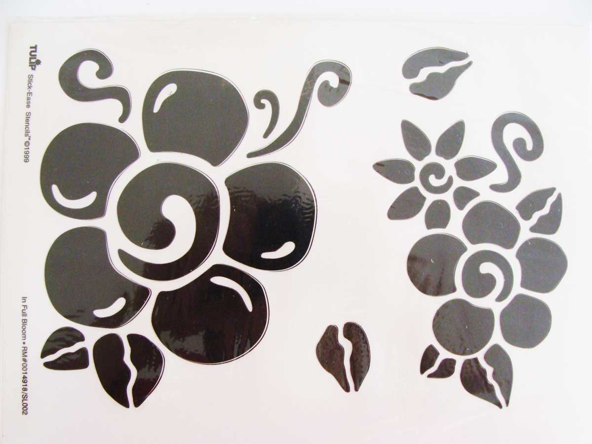 pochoir fleur printemps tulip mod1