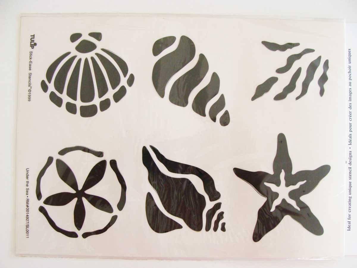 pochoir coquillage mer tulip mod3