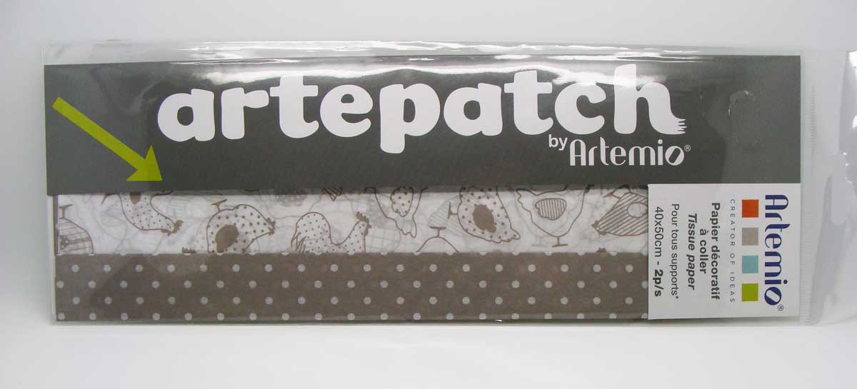papier artepatch poule charm artemio